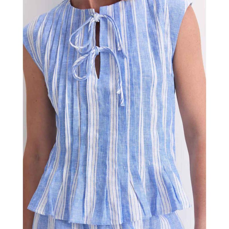 Sportscraft Ariana Pintuck Linen Blouse image number 2